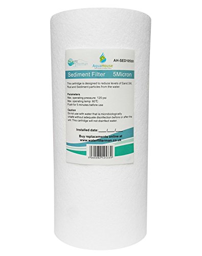 AquaHouse Großes UV-Vorfilter-Sediment Ersatzkartusche AH-SED105BB-UV