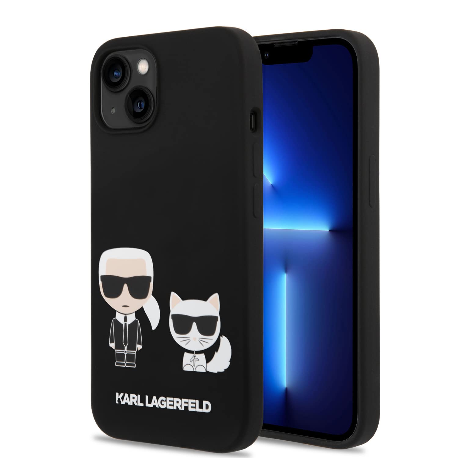 Karl Lagerfeld KLHMP14SSSKCK Hülle für iPhone 14 6,1" hardcase schwarz/Black Liq