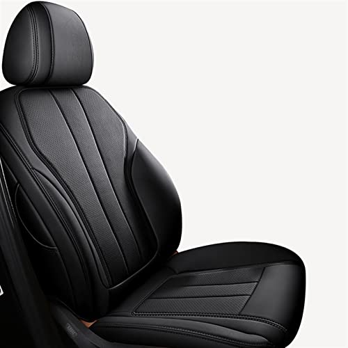 REPELKY Sitzbezüge Auto Echtes Leder Vorne Hinten Autositzbezug Für Mercedes Für Benz C-Klasse W204 W205 W206 ML GLC GLK W207 Sitzschutzbezüge Auto Sitzschoner (Farbe : Front 1SEAT 3)