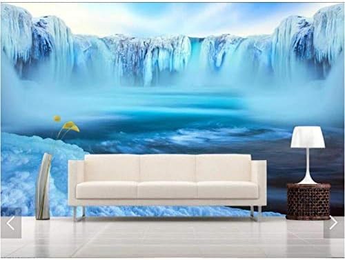 XLMING Eis-Landschaft 3D Tapeten Home Esszimmer Sofa Schlafzimmer Wohnzimmer TV Hintergrund-430cm×300cm