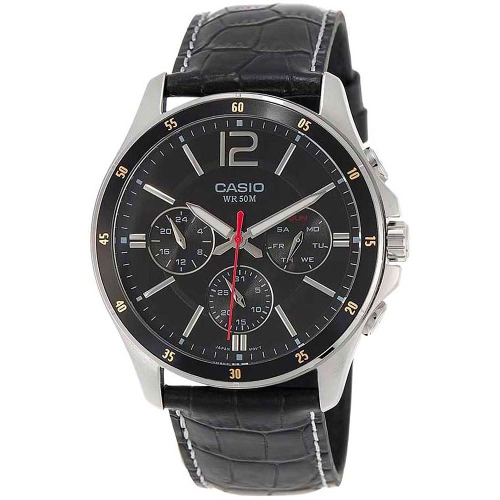 CASIO Herren Multifunktion cuarzo japonés Uhr mit Armband MTP-1374L-1A