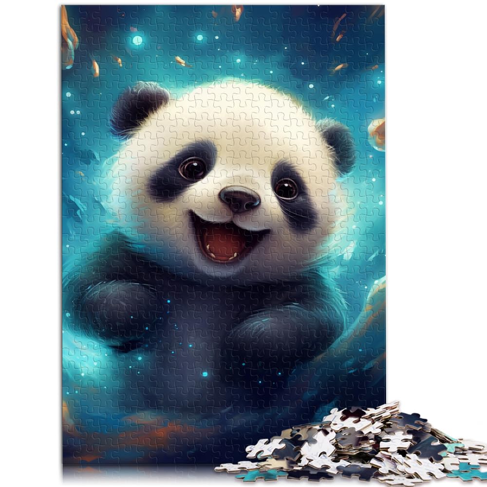 Puzzle für Galaxy Panda, 1000 Teile, Puzzle für Erwachsene, Holzpuzzle, Spielzeug, Puzzle, Lernspiele, Stressabbau-Puzzle, 1000 Teile (50 x 75 cm)