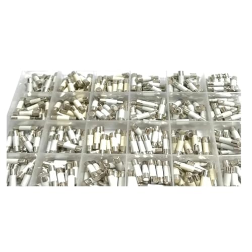 Qsvbeeqj 360 Teile/Satz Keramik Sicherung 5x20mm 0 1 A 1A 2A 3A 4A 5A 6A 8A 10A 15A 20A 25A 30A Sicherungen Sortiment 250V Versicherung Rohr