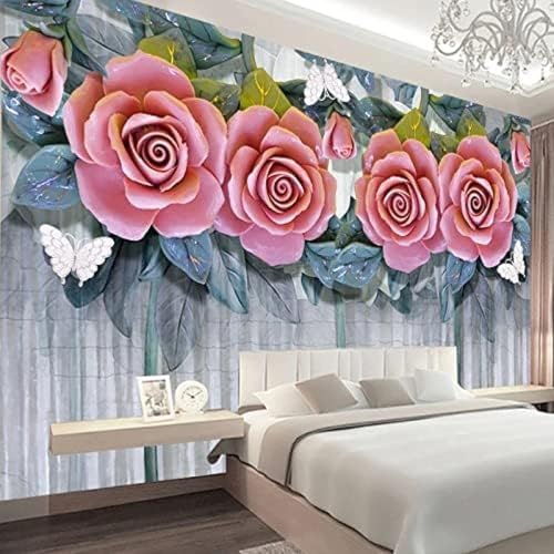 XLMING Blauer Himmel, Weiße Wolken Und Baum-Landschaft 3D Tapete Wohnzimmer Sofa Schlafzimmer Esszimmer Home Dekoration Wand-300cm×210cm