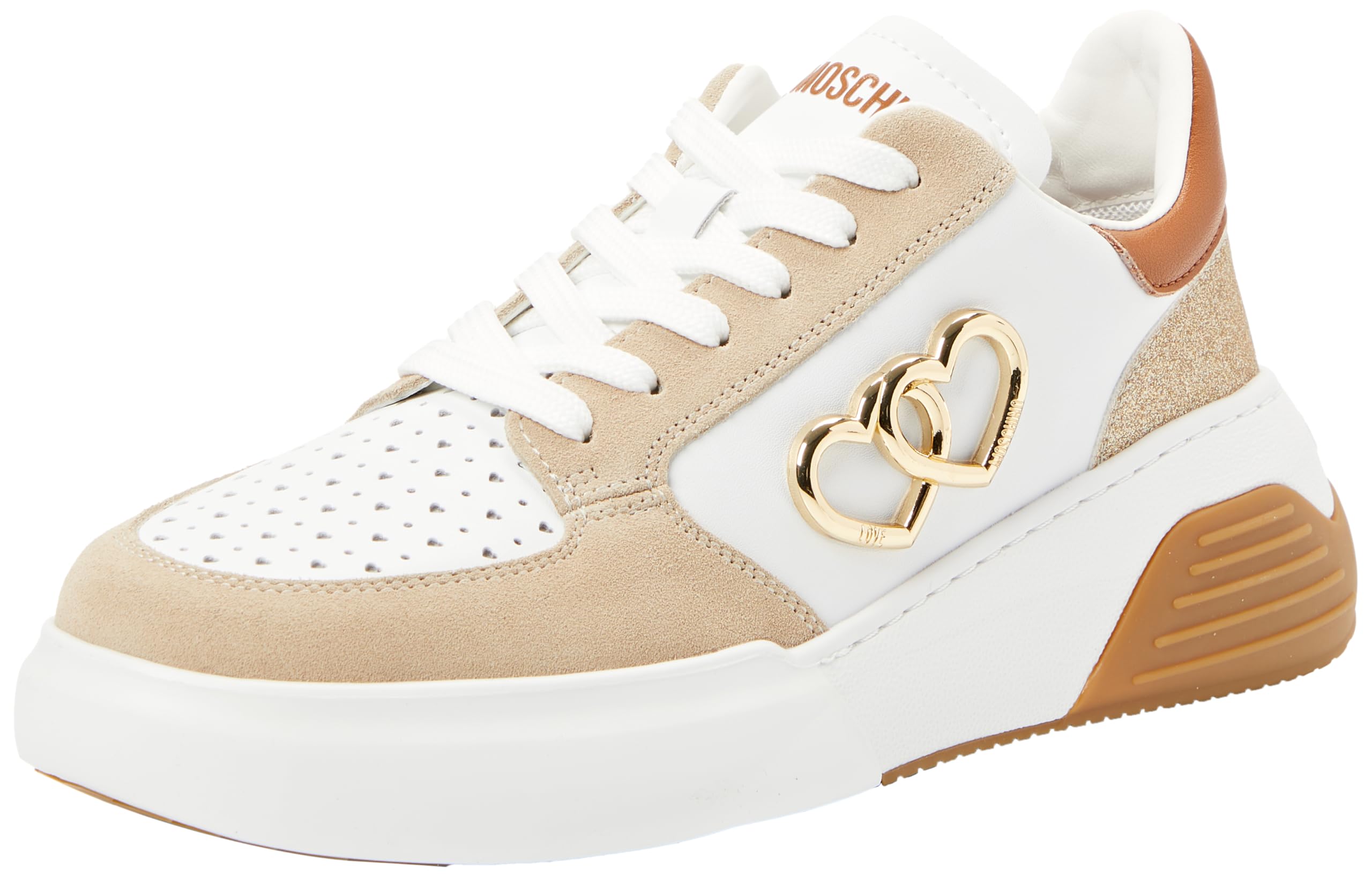 Love Moschino Damen Sneakers, Mehrfarbig, 38 EU