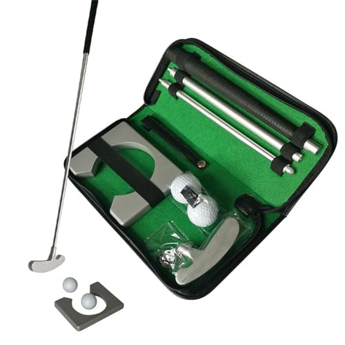 Golf Trainingsausrüstung Golf Putting Cup Putter Golf Indoor Practice Training Club Kit Putter Set mit Bällen und Tasche für Golffans