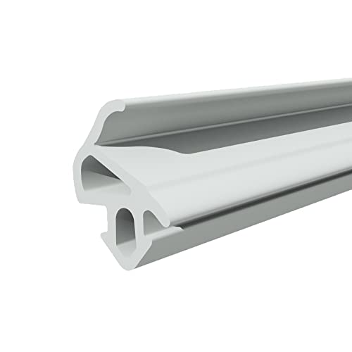 Seiletech.de Fensterdichtung | S-1559 | 50 m | aluplast PVC Fenster Gummidichtug | Grau | Zugluftstopper Profildichtung | Gummidichtug Dichtband Kunststofffensterdichtungen