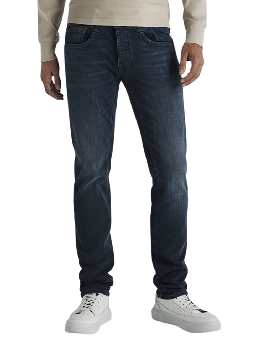 PME Legend Herren Jeans Commander 3.0 - Relaxed Fit - Blau - Comfort Blue Black, Größe:30W / 30L, Farbvariante:Comfort Blue Black CBB