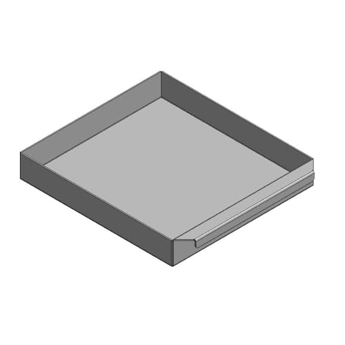 Aschekasten - Für Wamsler Kaminofen Modelle - Aschkasten aus verzinktem Stahlblech - feuerfest & hitzebeständig - Aschekästen Stahl (300x278x45 mm)