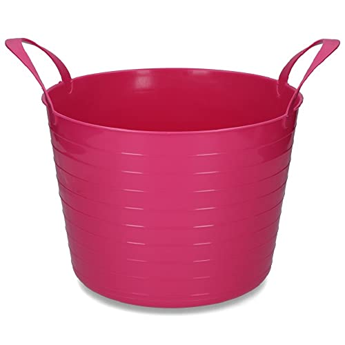 Vplast Pferd Zubehör Bucket V-Trug Flexi Pink 40 L