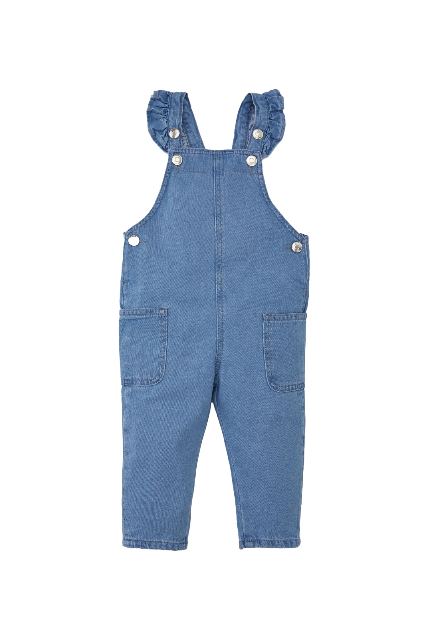 DeFacto Denim Overall für Baby Mädchen niedliche Jean Latzhose- bequemer Jumpsuit und Overall für kleine Mädchen süße Overalls & Jumpsuits