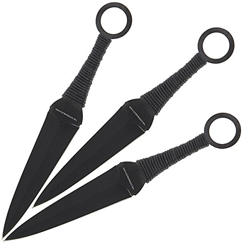 G8DS® 3er Wurfmesser Set "Expendables Kunai "inkl. Etui und Gürtelclip