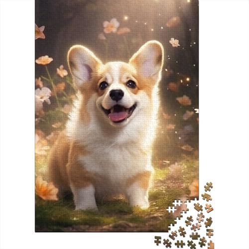 1000 Teile für Erwachsene, schwierige Puzzles, Corgi-Baby-Puzzle, Geschenke, Puzzles für Erwachsene, Lernspiel, Herausforderungsspielzeug 29,53x19,69 Zoll