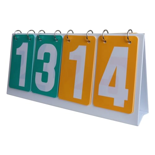 Meiliyizu Tabletops Scoreboard Flippers Tabletops Scoring Board Sports Competition Score Board Flippers For Indoor Outdoor Sports