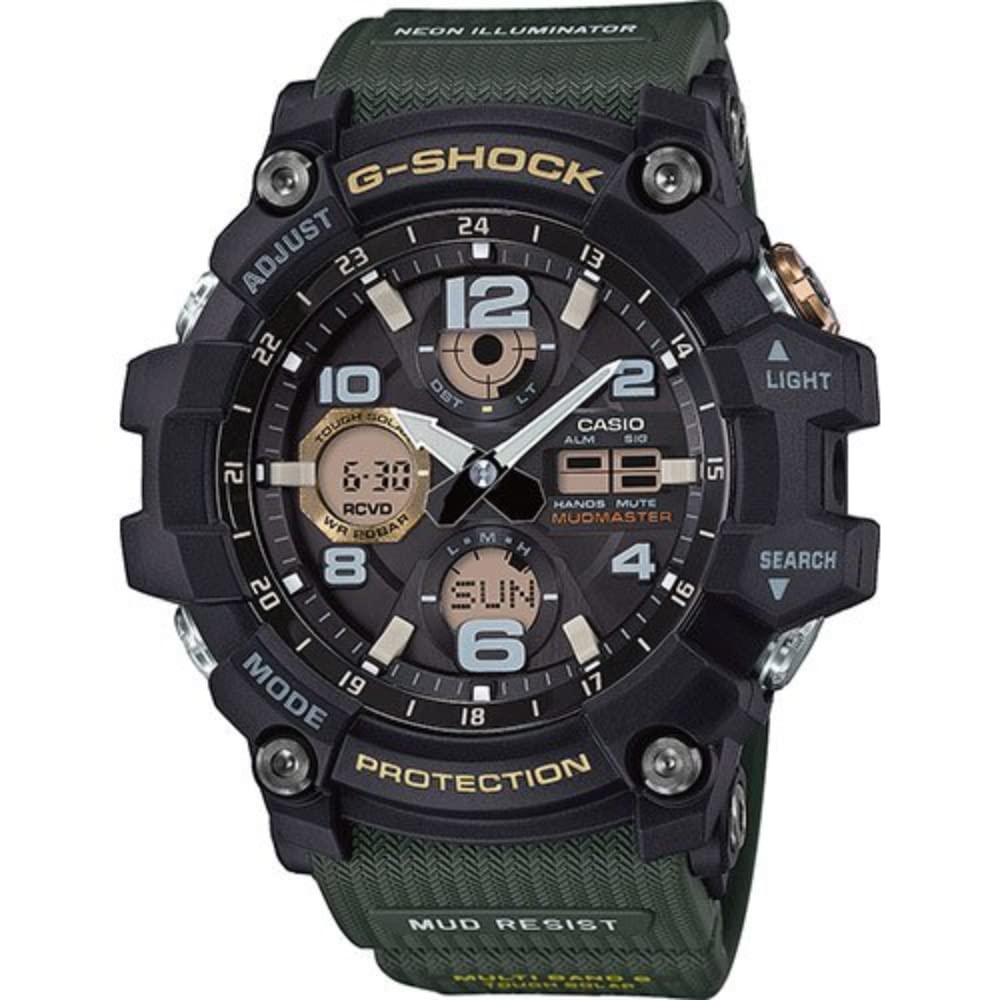 CASIO Herren Digital Uhr mit Harz Armband GWG-100-1A3ER