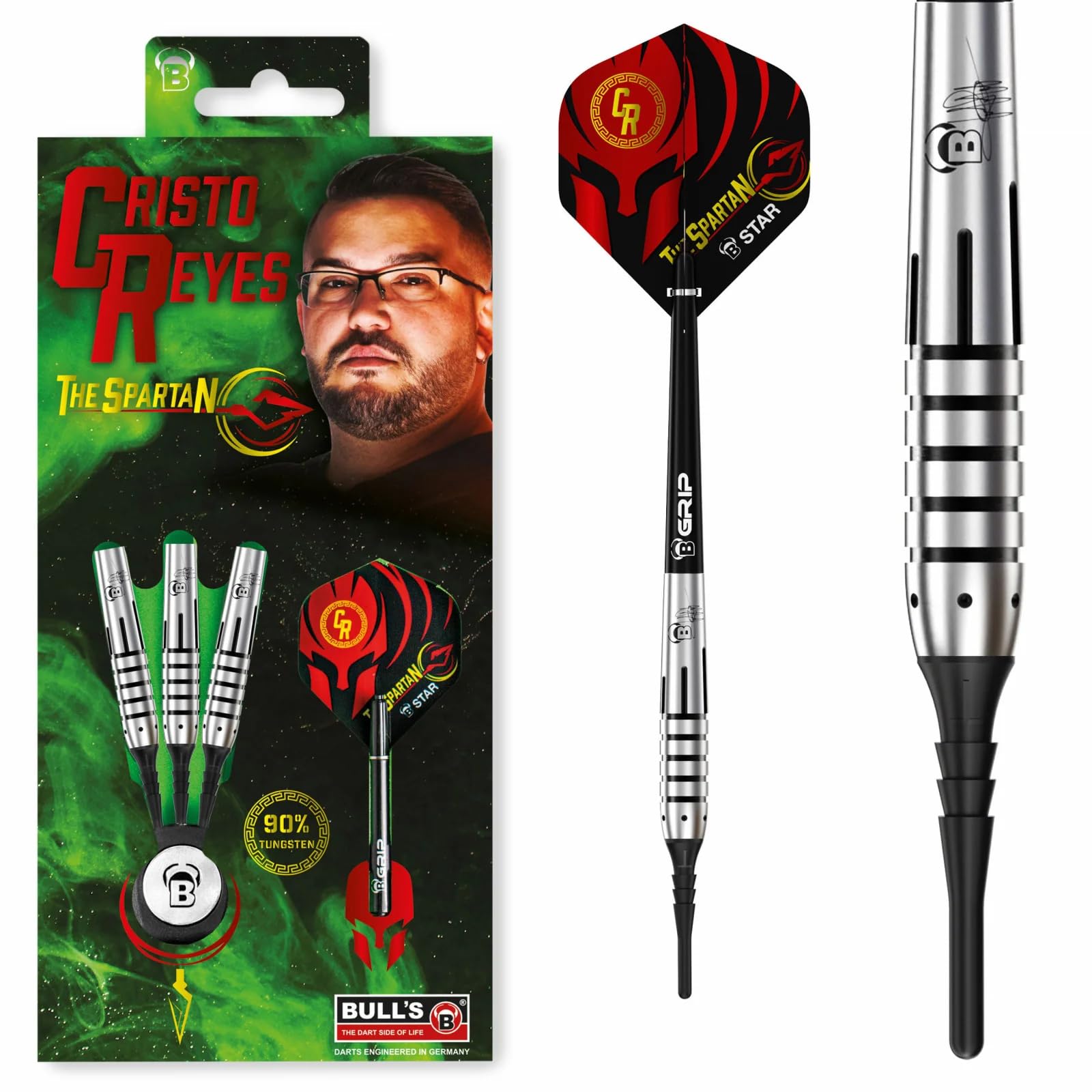 Bull's Cristo Reyes Dart, Silber, 18 g