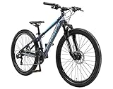 BIKESTAR Hardtail Aluminium Mountainbike Shimano 21 Gang Schaltung, Scheibenbremse 26 Zoll Reifen | 13 Zoll Rahmen Alu MTB | Blau