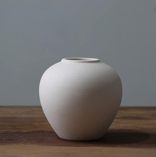 Abstrakte Vasen Kunstkeramik Handwerk Einfachheit Vase Dekoration Home Fotografie Requisiten Weiße schmale Vase