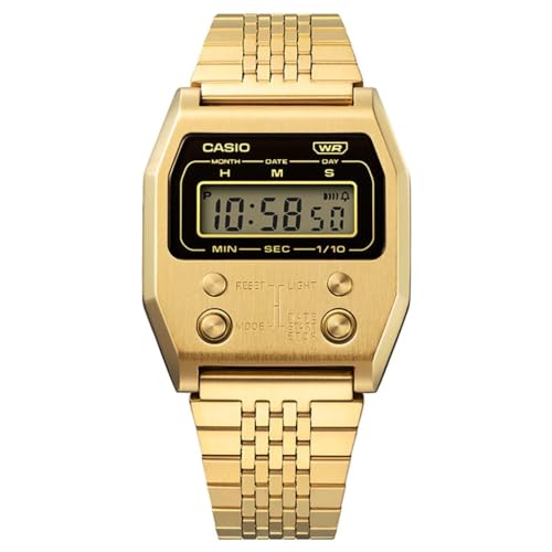 Casio A1100G-5EF Digitaluhr Vintage Stahl Gold