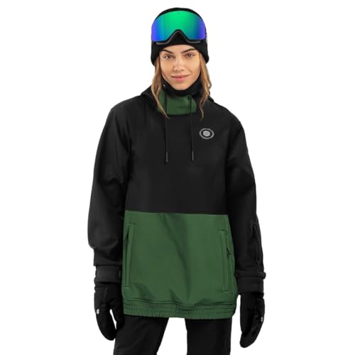 SIROKO - Skijacke für Damen W1-W Evergreen - XS - Schwarz/Grün