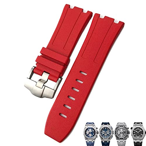 YIHANSS Weiches Armband aus FKM-Fluorkautschuk, 28 mm, für AP-Armband, Audemars Piguet, ROYAL Oak Offshore, wasserdichtes Sportuhrenarmband