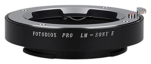 Fotodiox Pro Lens Mount Adapter, Leica M Lens to Sony Alpha E-Mount NEX Camera (APS-C & Full Frame such as NEX-5, & α7), fits Leica M, CL, Ernst Leitz Canada's ELCAN, Konica Hexar RF, and Minolta CL, CLE Rokkor Lenses, Voigtländer Lenses w/ Bessa T