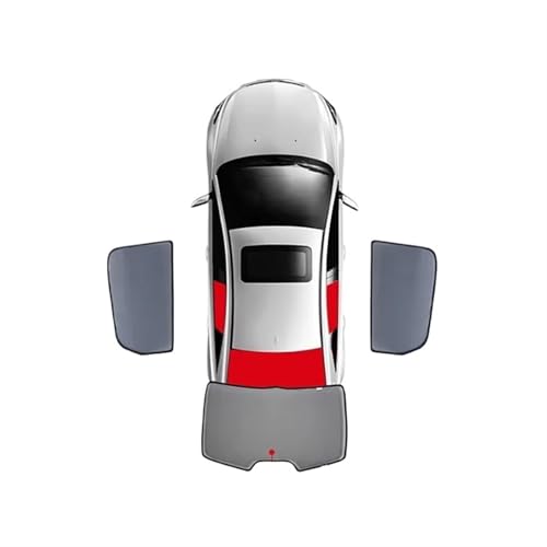 Sonnenschutz Für Kia Für Sportage QL 2016-2021 Magnetischer Auto-Sonnenschutz Die Rückseite des Babyfensters Frontscheibenvorhang Sonnenschutzvisier Auto Sonnenschutz(3PCS Rear Back)