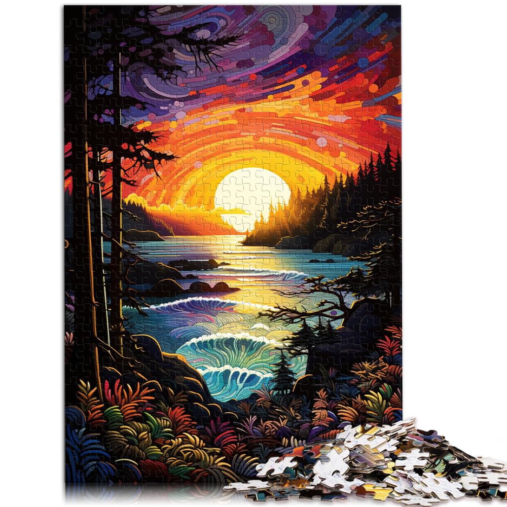 Puzzle, Lernspiele, tropischer Strand, 1000-teiliges Puzzle, Holzpuzzle, anspruchsvoll, Aber unterhaltsam und humorvoll, 1000 Teile (50 x 75 cm)