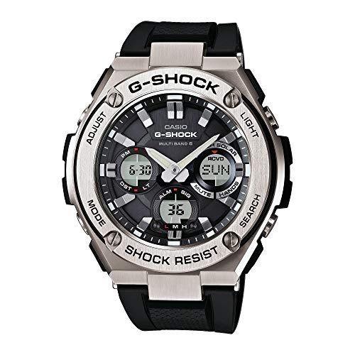 Casio Herren Analog-Digital Uhr mit Harz Armband GST-W110-1AER 