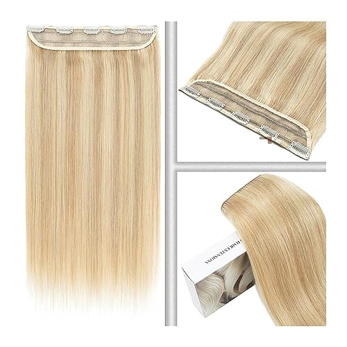 Clip-in-Haarverlängerungen Haarverlängerung, Remy-Echthaarverlängerung, unsichtbar, 5 Clips, Haarteil, dicke Haarverlängerung, natürliches Haarteil for Frauen Clip-in-Haarverlängerungen aus Echthaar(1