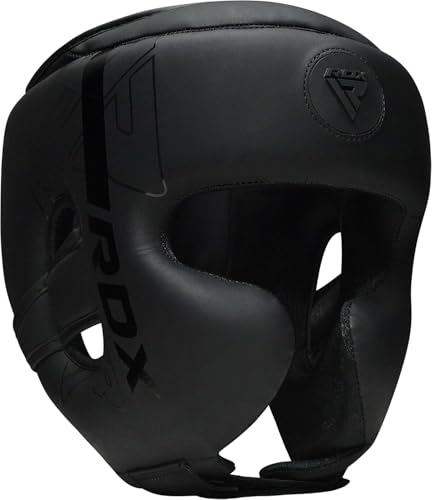 RDX Kopfschutz Boxen für Kickboxen, Kampfsport, MMA Training, Maya Hide Leder Kara Sparring Thaiboxen Kopfschützer, Boxhelm Krav MAGA Muay Thai, Karate und Taekwondo Headgear (MEHRWEG)