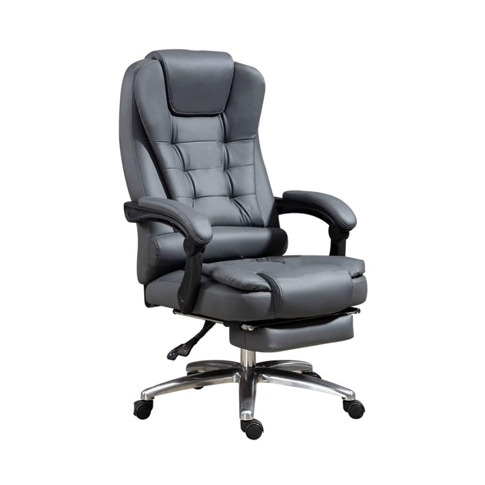 Zhaoj24-05 Bürostuhl Ergonomischer Luxuriöser Bürostuhl for Zuhause, Arbeitszimmer, hohe Rückenlehne, ergonomischer, drehbarer Liegestuhl, Sofastuhl Schreibtischstuhl