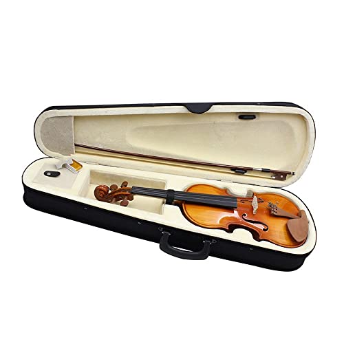 Student Violine Violine Volle Größe 4/4 3/4 1/2 Jujube Holz Streifen Helle Akustische Violine Mit Koffer Bogen Violine Zubehör (Farbe: 3-4)