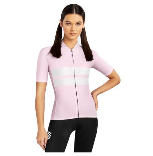 SIROKO - Radtrikot für Damen M2 Dalsnibba - XL - Bubblegum Pink/Weiß