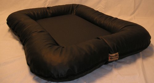 Hundebett Hundekissen XL Kunstleder Laguna schwarz