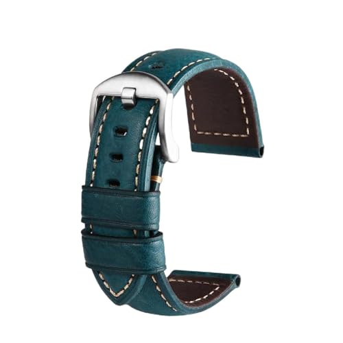 SpaRcz 22-26mm Uhrenarmband aus echtem Leder, Rindsleder mit Nadelschnalle, Uhrenzubehör, Farbe 1, 22mm