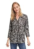 Cartoon Damen 8841/7426 Bluse, Black/Cream, 34