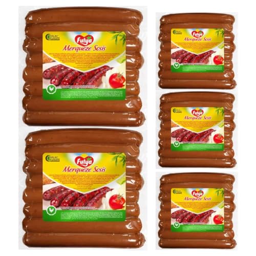 Fulya Merguez Würstchen Wurst Salami- 400 g x 5 Stück