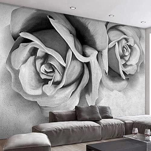 XLMING Pflaumenblüte Handgemalte Blume Und Vogel 3D Tapete Wohnzimmer Sofa Schlafzimmer Esszimmer Home Dekoration Wand-430cm×300cm