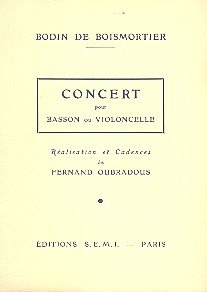 Concert: pour basson (violoncelle), orchestre à cordes e clavecin (piano)