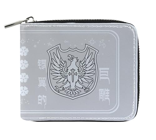 RYNDEX Black Clov-er Geldtasche Anime, Spaß Süß Kawaii Kartenetui mit Münzfach, Kindergeldbörse für Ausweis Banknote Münze Foto(Color:Multicolor 12)