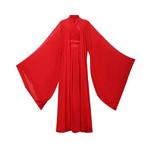 OZMDXKJ Traditionelles, fließendes Hanfu-chinesisches traditionelles Hanfu-Deluxe-Damen-Cosplay-Outfit, M = 160–170 cm, A