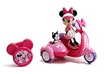 Jada Toys Minnie-Scooter mit Infrarotsteuerung, 16 cm, inkl. Fernbedienung, geeignet ab 3 Jahren, Disney Minni Mouse