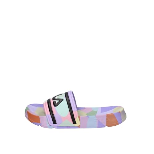 FILA Damen Morro Bay P Slipper wmn Slide Sandal, Smoke Green-Viola, 38 EU