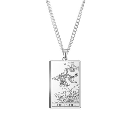 Tarotkarten Esoterik Halskette Vintage Halskette Schmuck Tarot Glück Amulett Der Haupt Arkaner Anhänger, Damen Halskette, Herren Kette, Männer Halskette, Freundschaft Schmuck, Geschenke für Männer