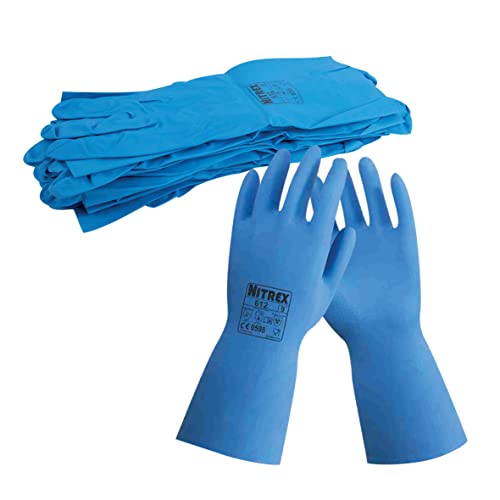 NITREX Unigloves 612 Handschuhe, Nitril, chemikalienbeständig, Blau