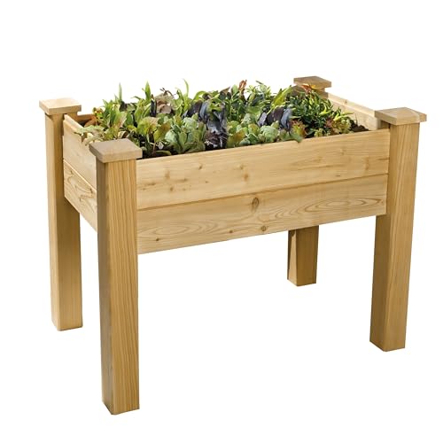 Bio Green Balkon & Terassenhochbeet 1000 x 600 x 750 mm aus Lärchenholz - unbehandelt