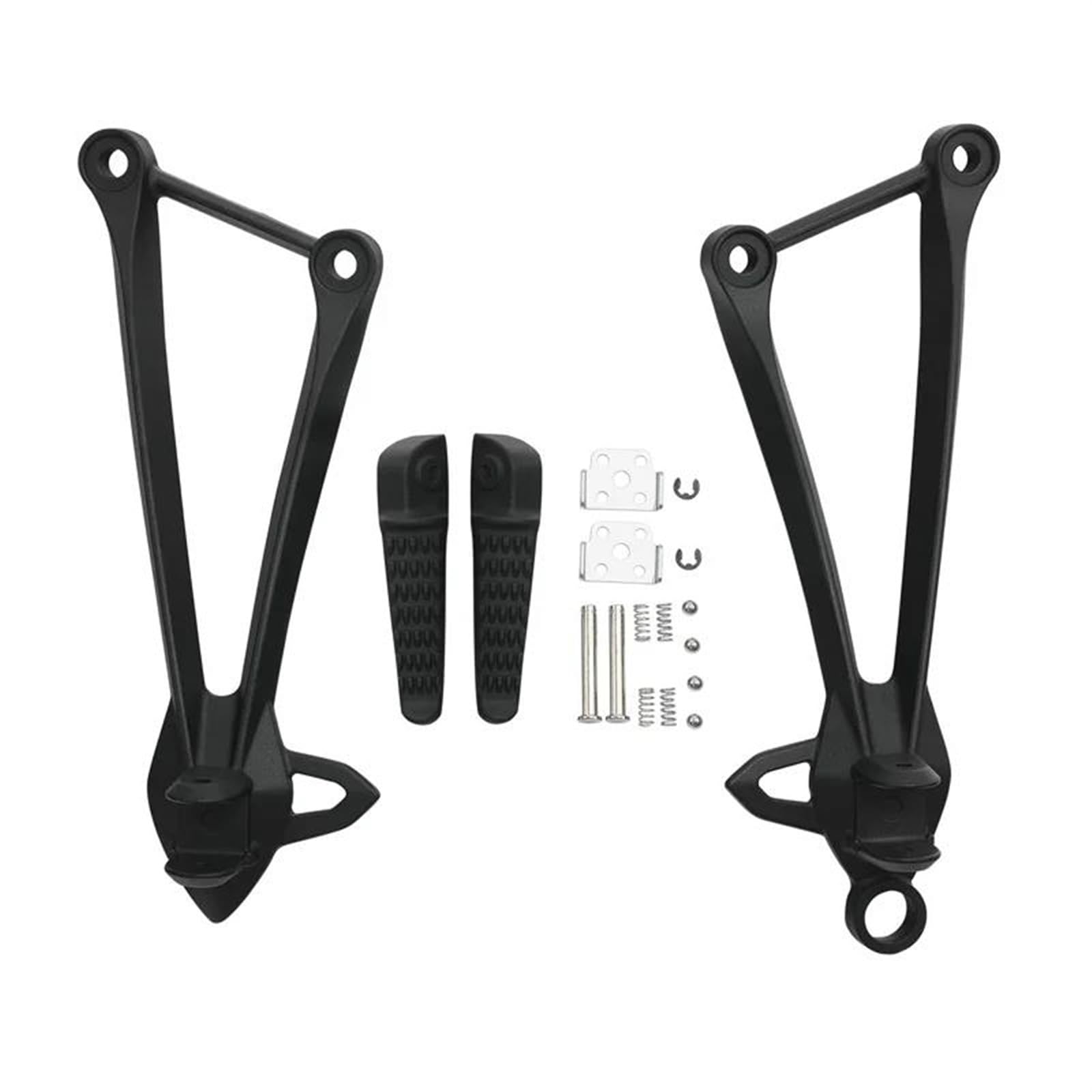 Motorrad Fußrasten Sets Für Kawasaki Für Ninja ZX6R 2009-2023 Für ZX636 2013-2023 Für ZX10R 2008-2010 Motorrad Hinten Passagier Fußstütze Fußrasten Halterung Fußrasten(Sand Black)