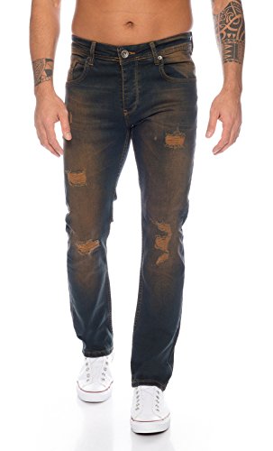 Rock Creek Herren Jeans Dirty Wash RC-329 [W31 L30]