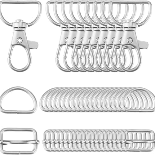 MEELYHOME Packung 50 Kleinen Schlüsselanhänger Karabinerhaken Schlüsselanhänger Haken Schlüsselanhänger Karabinerverschluss Legierung Schlüsselanhänger Geldbörsen